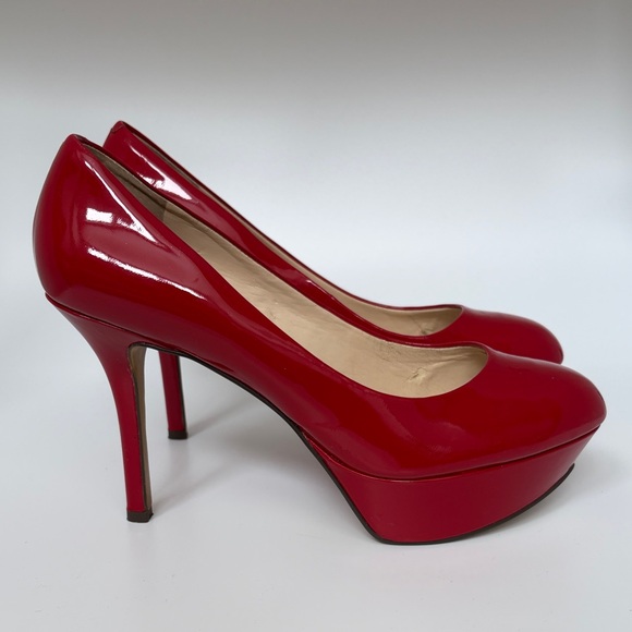 Nine West Red Platform Heels - Picture 5 of 10